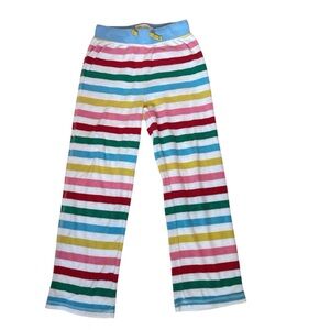 Mini Boden Toweling Rainbow Stripe Pants 9Y
